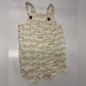 Kids Car Print One Piece - Cream